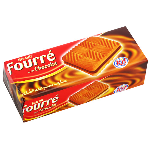 Biscuits fourrés goût chocolat