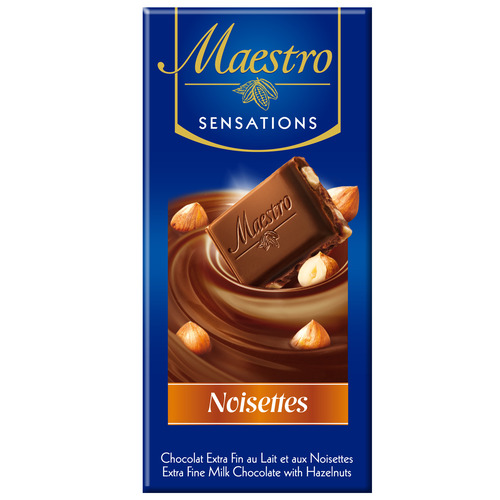 Chocolat au lait noisettes