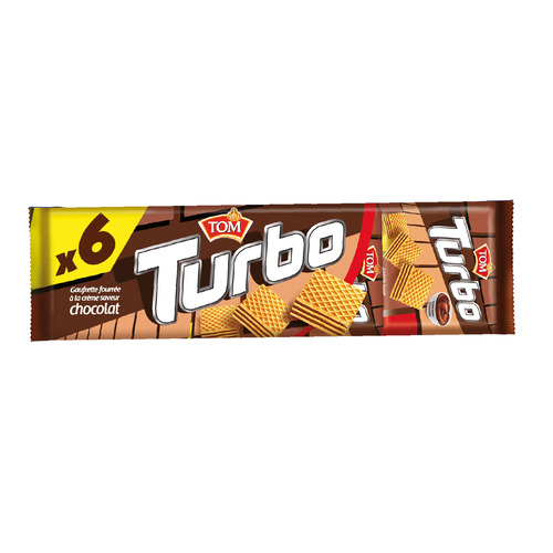 Lot de 6 gaufrettes chocolat