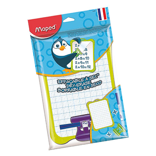 Ardoise blanche avec accessoires