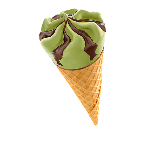Glace kim cone pistache