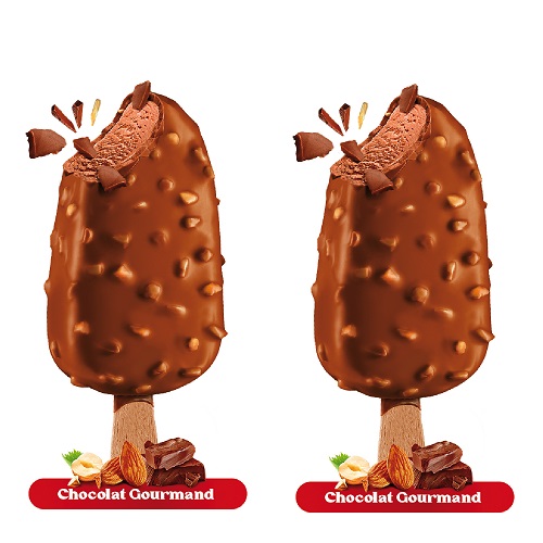 2 glaces stick chocolat