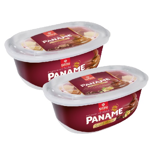 Lot 2 barquettes de glaces cappuccino