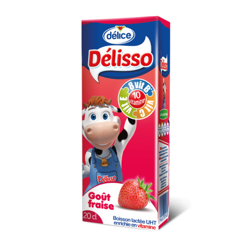 Lait aromatisé fraise