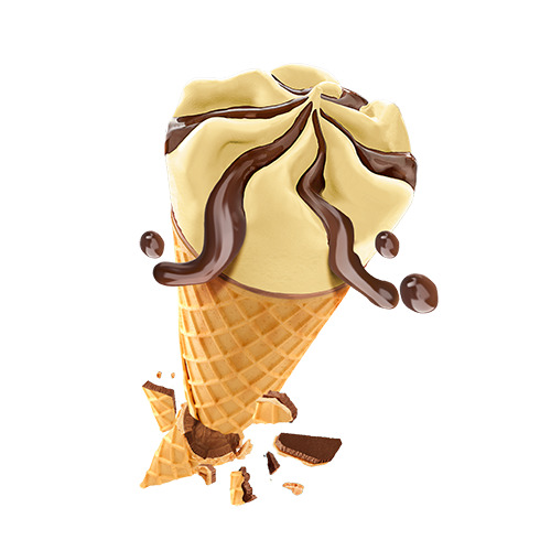 Glace  kim cone vanille