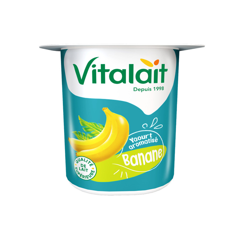 Yaourt aromatisé banane