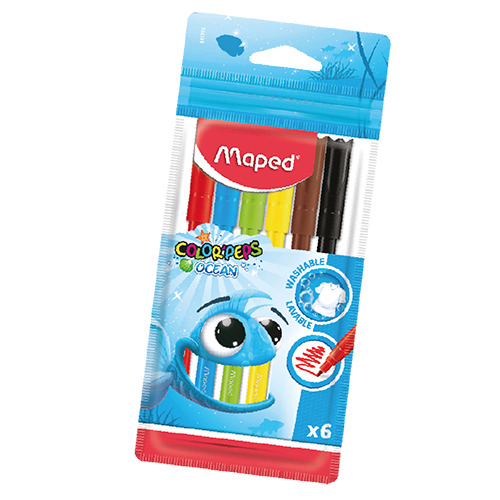 Lot de 6 feutres océan