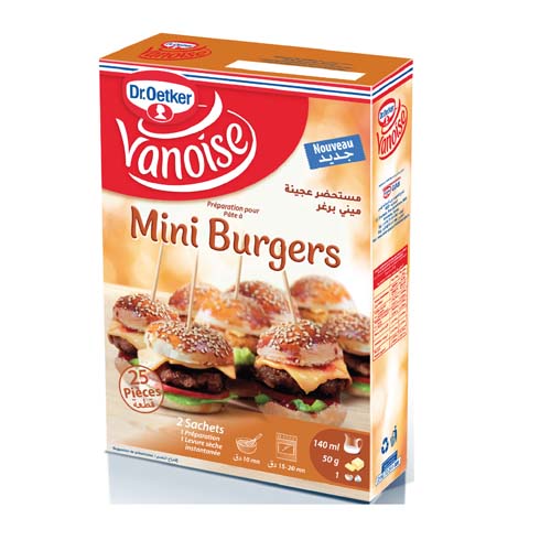 Préparation pâte mini burger