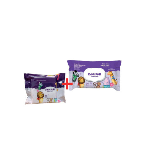 Lingettes pour bébé douceur lovely baby