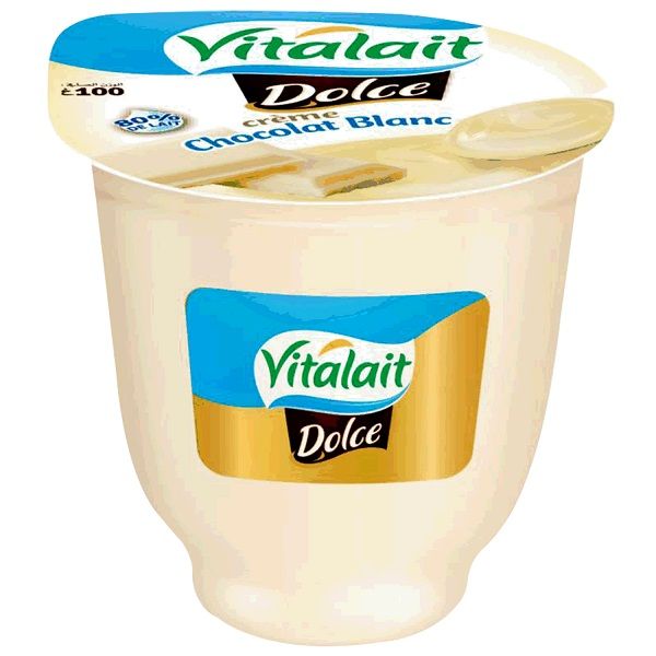 Crème dessert chocolat blanc