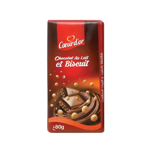 Lot de 3 chocolats aux eclats de biscuits