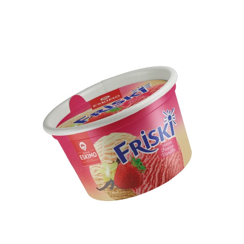 2 glaces vanille fraise
