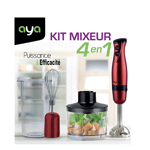 Mixeur 4en1 rouge