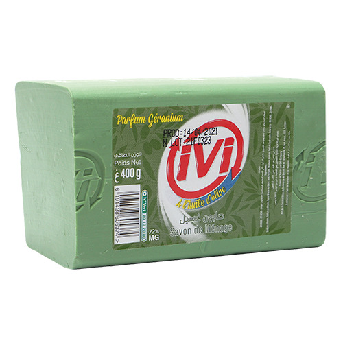 Lot de 2 savons de ménage vert 400 gr+100 gr gratuit