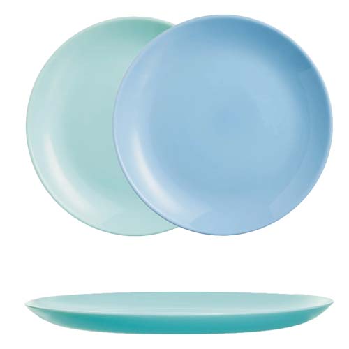 Assiette dessert turquoise