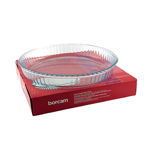 Plat à tarte en verre