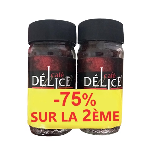 Lot de 2 café soluble