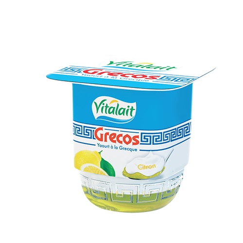 Lot de 4 yaourts grec citron