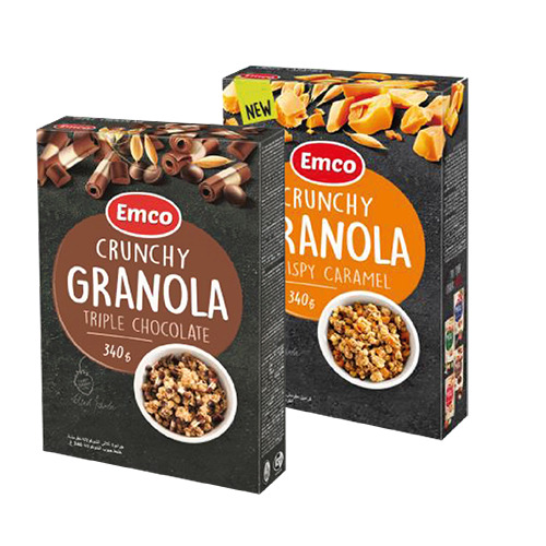 Lot de 2 granola crunchy