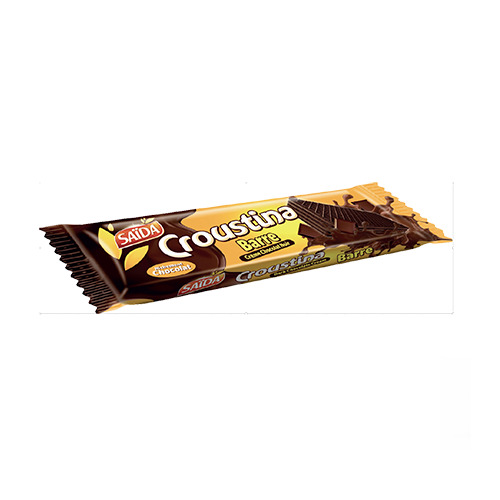 Gaufrette croustina barre chocolat noir