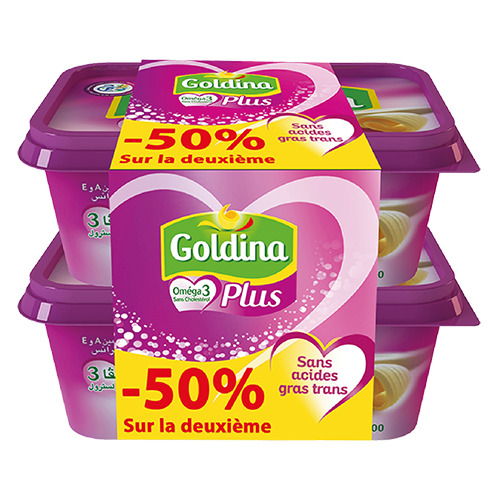 Lot 2 margarines plus 