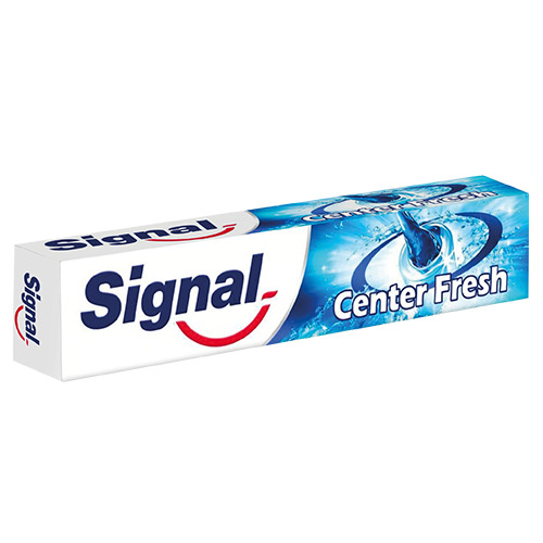 Dentifrice center fresh blue