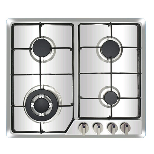 Plaque 4 feux inox