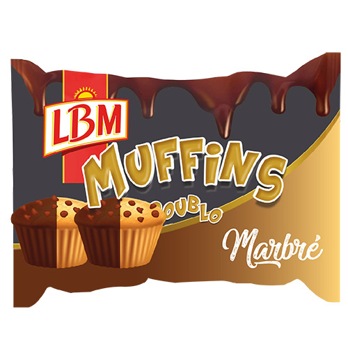 Muffins doublo marbré