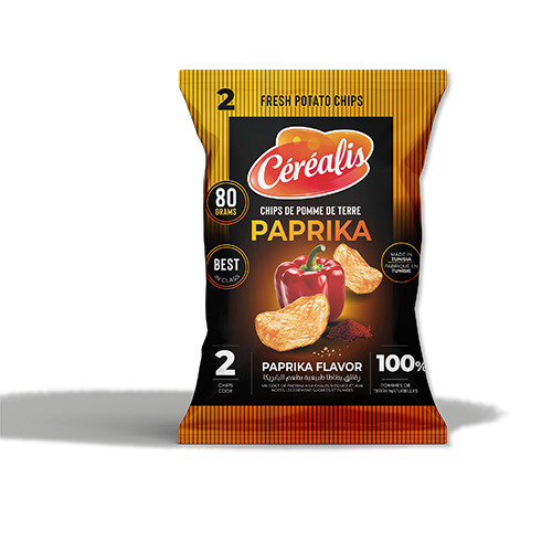 Chips de pomme de terre au paprika