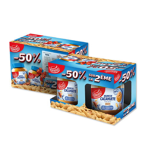 Pack de 2 crèmes à tartiner beurre de cacahuète