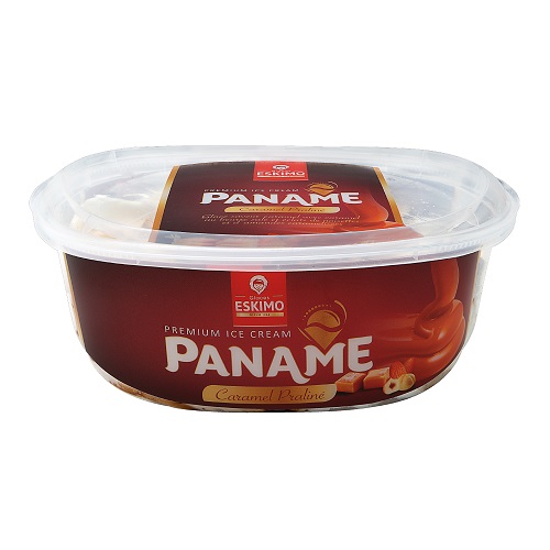 Lot de 2 barquettes glaces caramel praliné